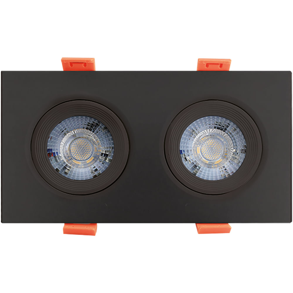 Spot Led Embutir Redondo 7W 6500K Preto Bronzearte