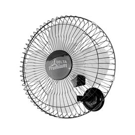 Ventilador de Parede Oscilante Premium 50 cm Preto Bivolt Venti-Delta