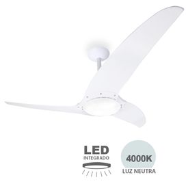 Ventilador Teto Led Neevo3 135w Branco Spirit