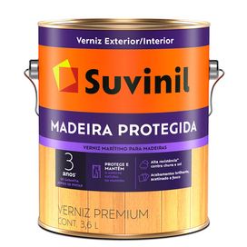 Verniz Madeira Protegida Brilhante 3.6 Litros Natural Suvinil