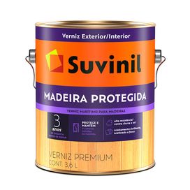 Verniz Madeira Protegida Suvinil 3,6 Litros Fosco Natural Suvinil