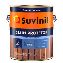 Verniz Stain Protetor Acetinado 3.6 Litros Incolor Suvinil