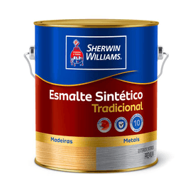Tinta Esmalte Sintético Tradicional 3,6L Acetinado Branco Sherwin Williams