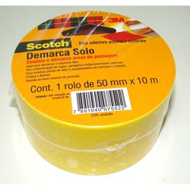 Fita de Demarcação de Solo 50mmx10m Amarela 3M
