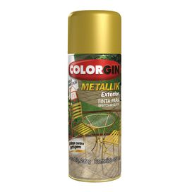 Tinta Spray Metallik Exterior Ouro 350ML Colorgin