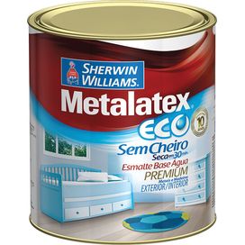 Metalatex Esmalte Eco Alto Brilho Platina 3.6L  Sherwin Williams