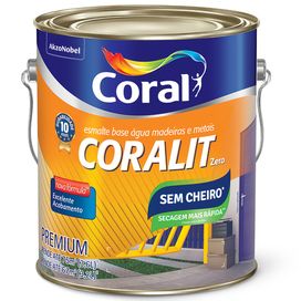 Tinta Esmalte Coralit Zero Brilhante 3,6L Preto Coral