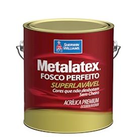 Tinta Acrílica Metalatex Fosco 3,6L Pérola Sherwin Williams