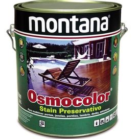 Verniz Osmocolor Stain Uv Deck 0,9L Castanho Montana