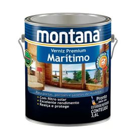Verniz Marítimo Natural Acetinado 3,6L Montana Química