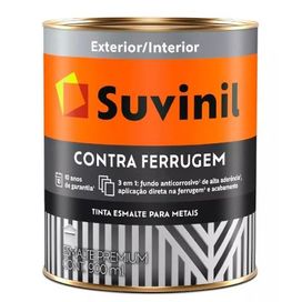 Tinta Esmalte Contra Ferrugem Brilhante 900 ML Cinza Escuro Suvinil