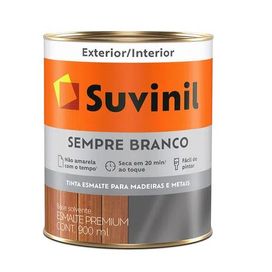 Esmalte Premium Sempre Branco Brilhante 900ML Branco Suvinil