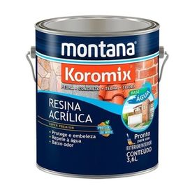 Resina Acrílica Água Incolor 3,6l Montana