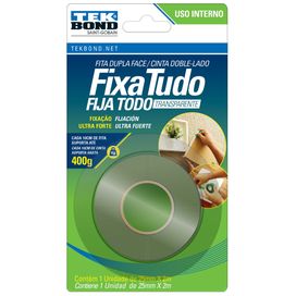 Fita Dupla Face Interna 25mmx2m TekBond