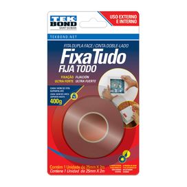 Fita Dupla Face Externa 25mm 2m Tekbond