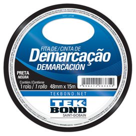 Fita Demarcação Preta 48mmx15m TekBond