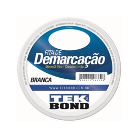 Fita de Demarcação Branca 48mmx15m Tekbond