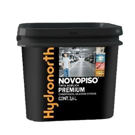 Tinta Acrílica Novopiso Premium 3,6l Vermelho Bandeira Hydronorth