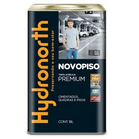 Tinta Acrílica Novopiso Premium 18L Vermelho Bandeira Hydronorth