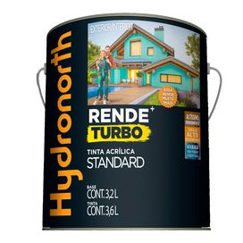 Tinta Acrilica Rende Turbo Standard 3,6 Litro Areia Fosco Hydronorth