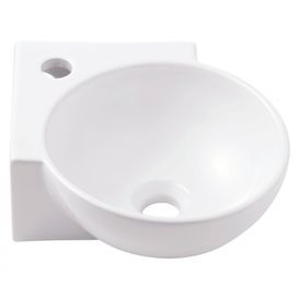 Lavatório Suspenso de Canto 325x395 Branco Celite