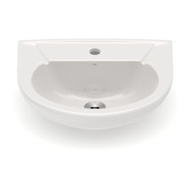 Lavatório Saveiro para Coluna com Furo Central 47x38.5 Pergamon Celite