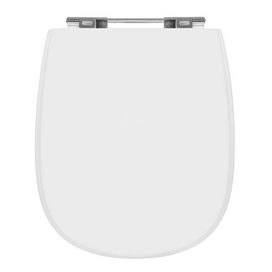 Assento Laqueado Sabatini 006345 Branco/Cromado Sicmol