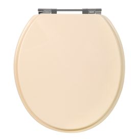 Assento Universal Oval MDF Laqueado Creme Sicmol
