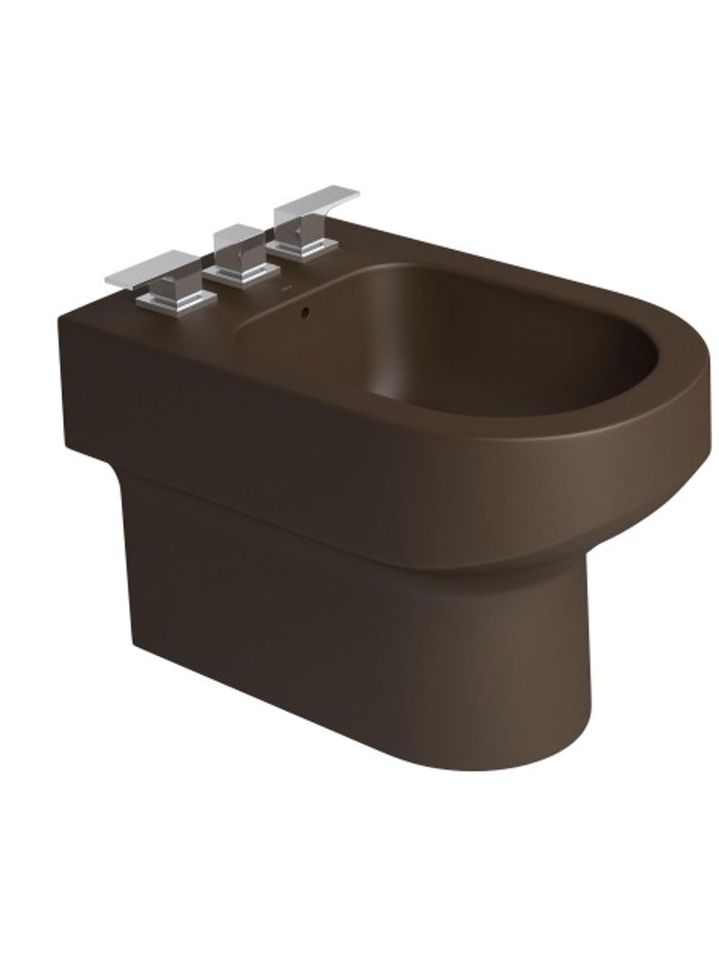 Bide-3-Furos-Carrara-B.60-Marrom-Fosco-Deca-