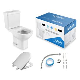 Kit Completo Bacia Acoplada Etna Branco Icasa