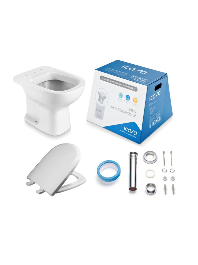 Kit-Bacia-Convencional-Etna-Branco-Icasa