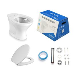 Kit Bacia Convencional Infantil Branco Icasa