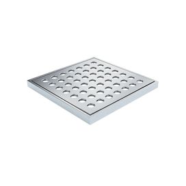Grelha Quadrado 10X10 com Caixilho 1918 Cromado 10Cm Fani