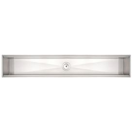 Canal Organizador Aço Inox Sobrepor 105x18CM Inox Tramontina