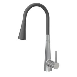 Misturador Monocomando Cozinha Mesa 6256 C99 Flex Preto Cromado Fani