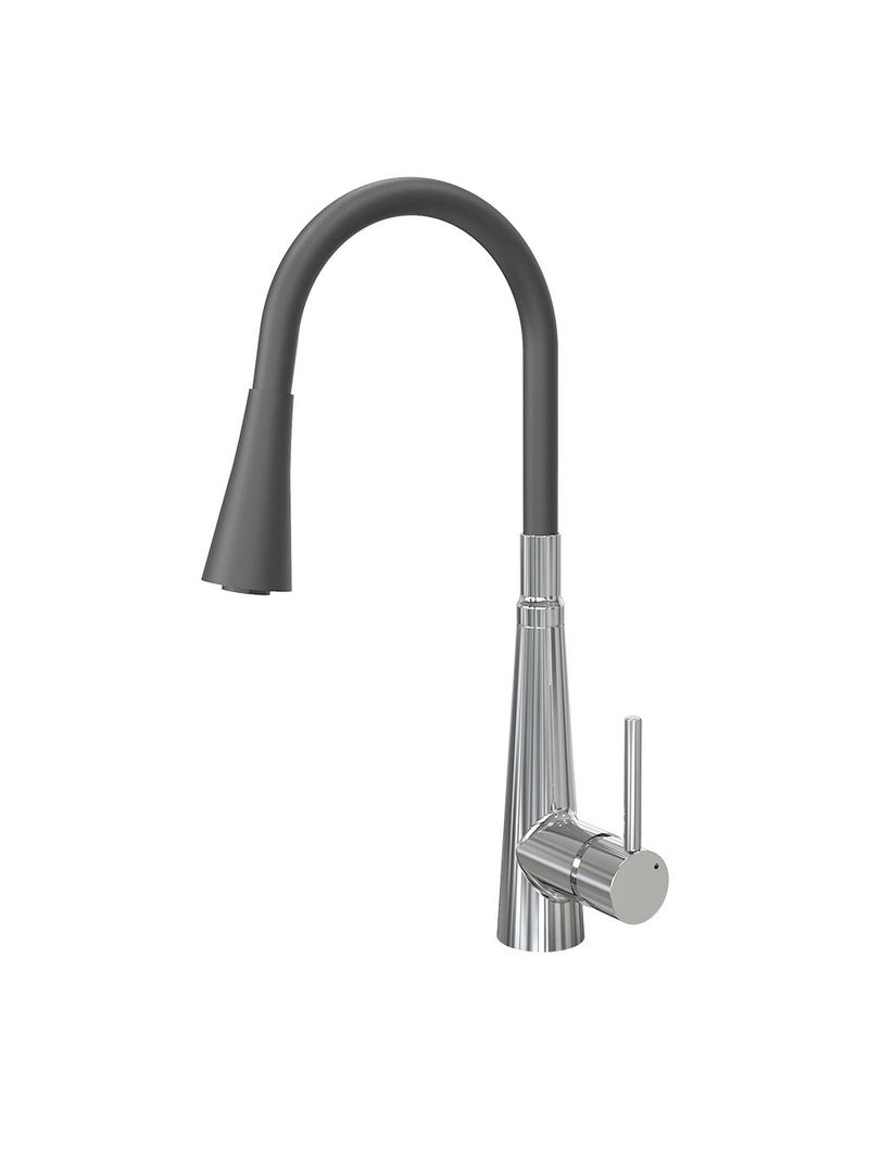 Misturador-Monocomando-Cozinha-Mesa-6256-C99-Flex-Preto-Cromado-Fani