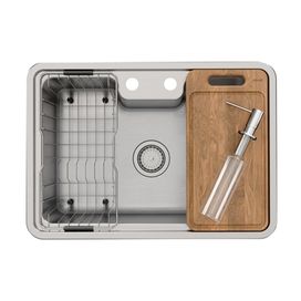 Cuba Inox Sobrepor e Embutir 48x68CM com Acessórios Docol