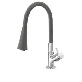Torneira para Pia Mesa 1166 C99 Flex Preto Cromado Fani