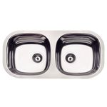 Cuba-de-Embutir-Dupla-Isis-Perfecta-2C-34BL-72x34CM-com-Valvula-3-1-2-Inox-Polido-Tramontina
