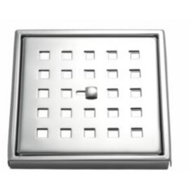 Grelha Quadrada 10x10  Elegance Cromado Baepina