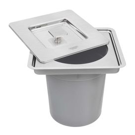 Lixeira de Embutir Clean Square 5L Inox Tramontina