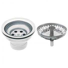 Válvula Econômica 3 1/2 para Pias e Tanques Aço Inox Tramontina Inox
