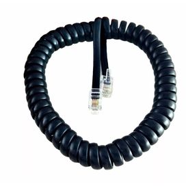 Extensão Monofone 2m Espiral.Plug 000334  Preto