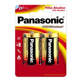 Pilha Grande Alcalina LR20XAB -2B Com 2 Panasonic