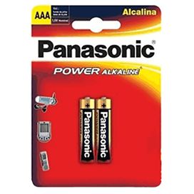 Pilha Alcalina AAA Palito LR03XAB-2B Com 2 Panasonic