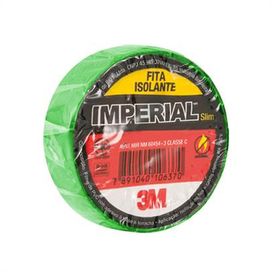 Fita Isolante Imperial Cores 18mmX20m 3M  Verde