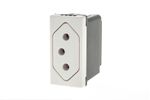Modulo Tomada 10A Fundo-Movel-Branco Pial Plus-