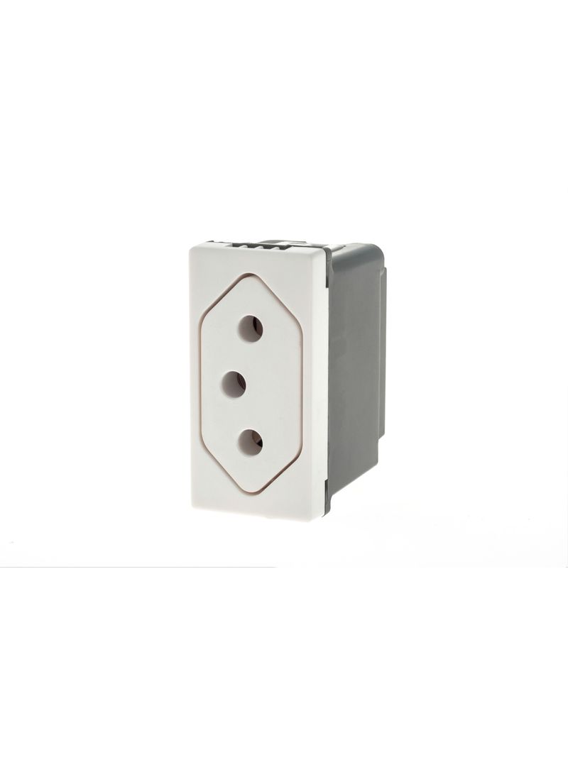 Modulo Tomada 10A Fundo-Movel-Branco Pial Plus-