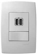 Modulo-Carregador-Usb-2Entradas-2400ma-Branco-Pial