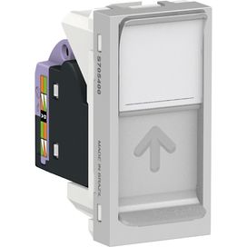 Modulo Tomada RJ45 8 Fios 1M Orion Alumínio Schneider